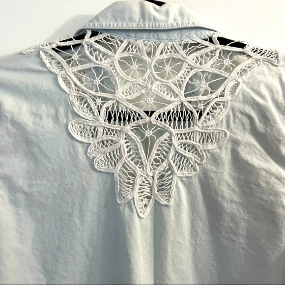 AEROPOSTALE: Button Up Lace Shirt - Picture 4 of 4